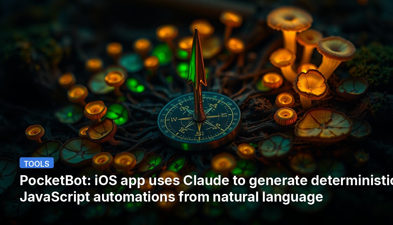PocketBot: iOS app uses Claude to generate deterministic JavaScript automations from natural language