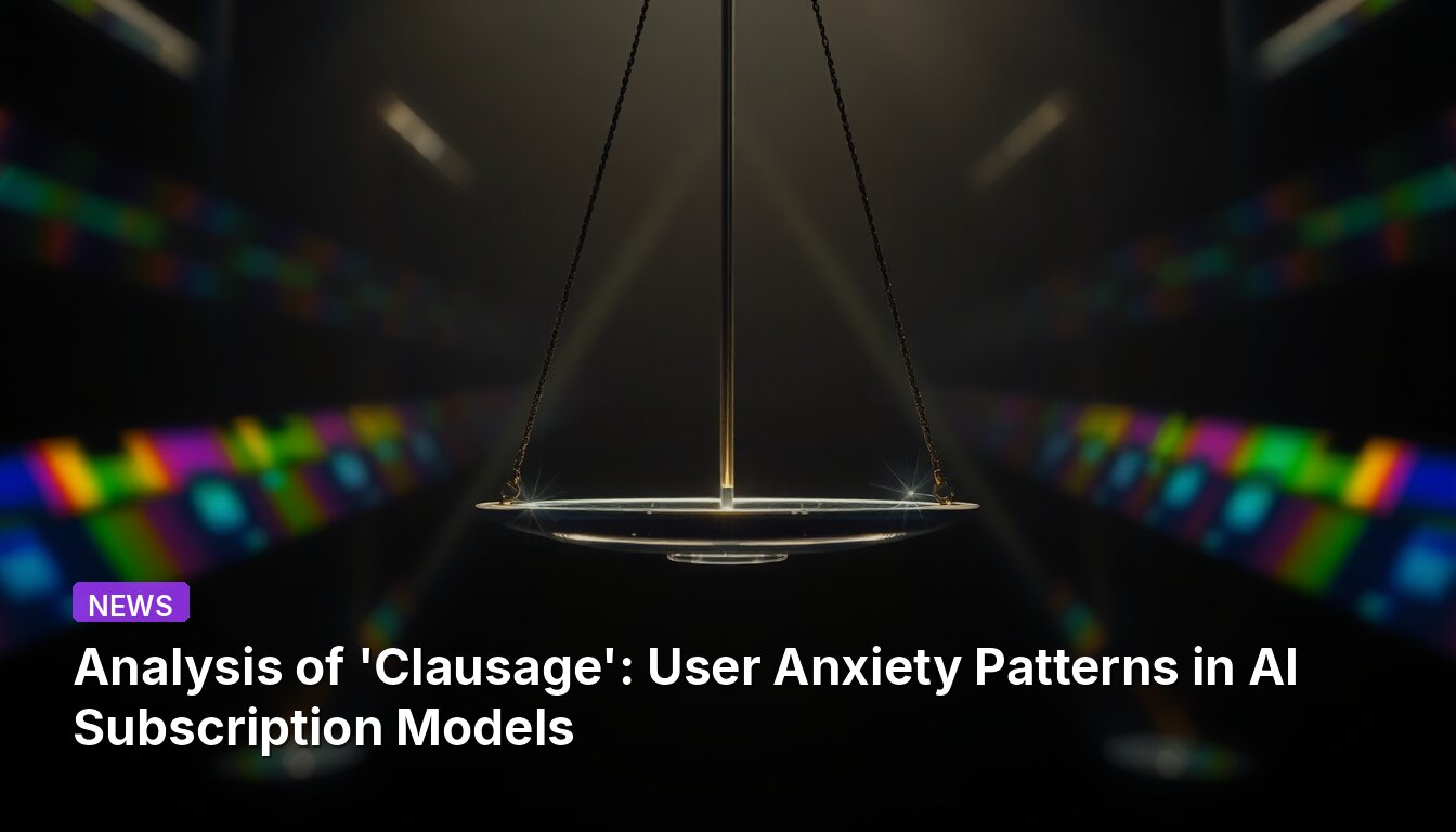 Analysis of 'Clausage': User Anxiety Patterns in AI Subscription Models