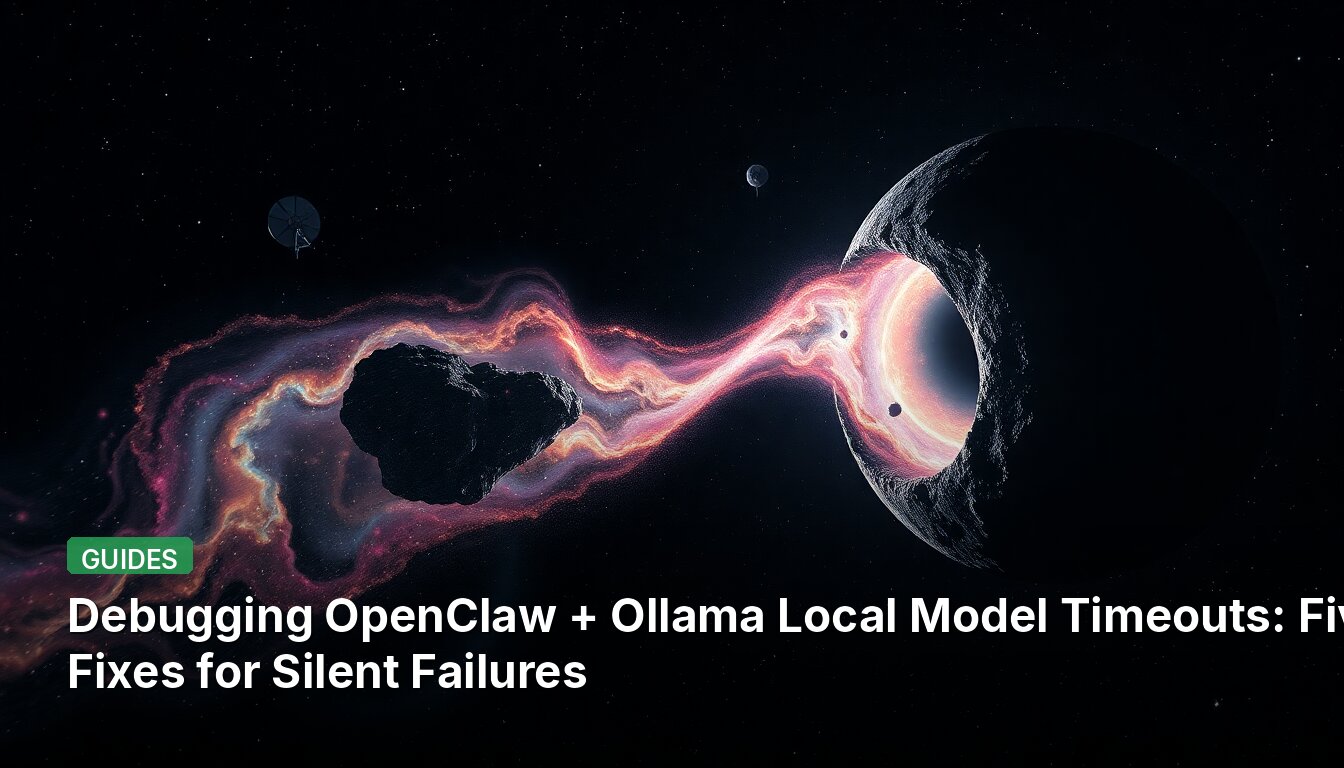 Debugging OpenClaw + Ollama Local Model Timeouts: Five Fixes for Silent Failures