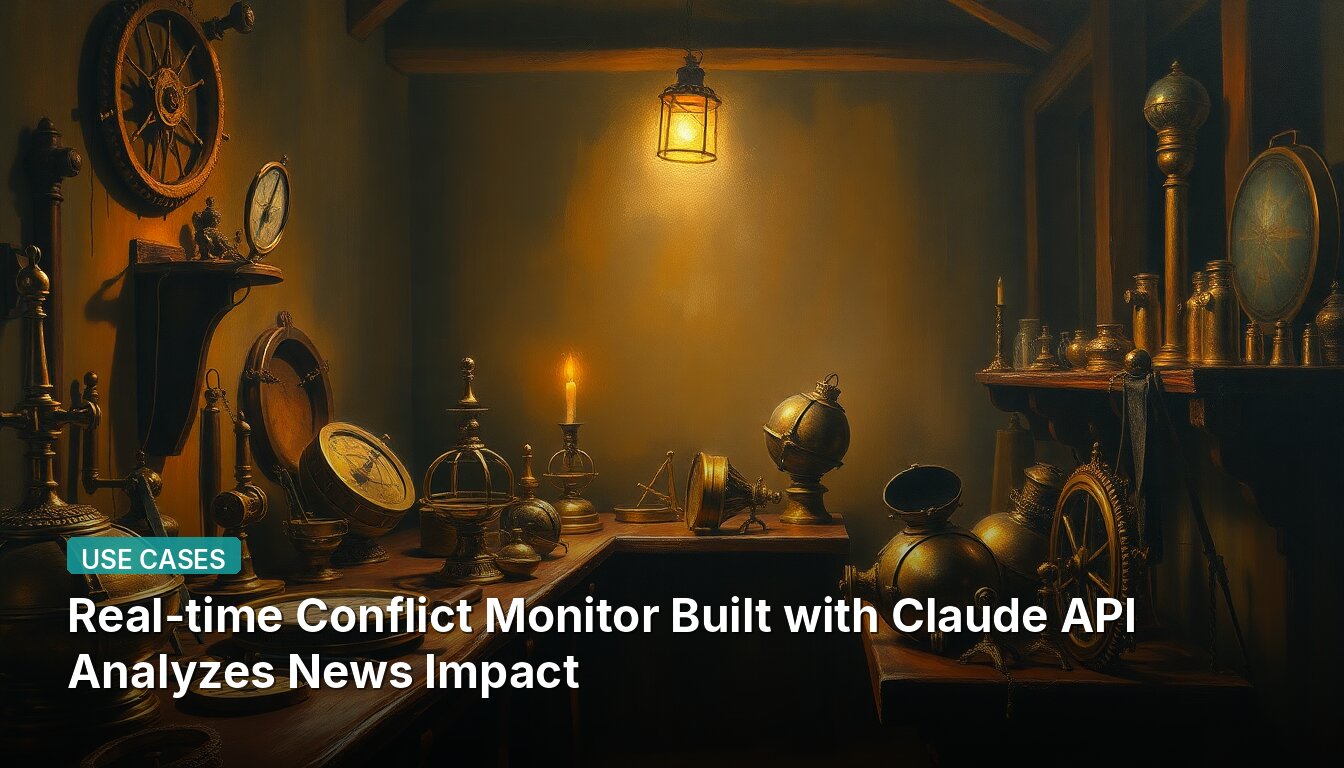 Real-time Conflict Monitor Built with Claude API Analyzes News Impact