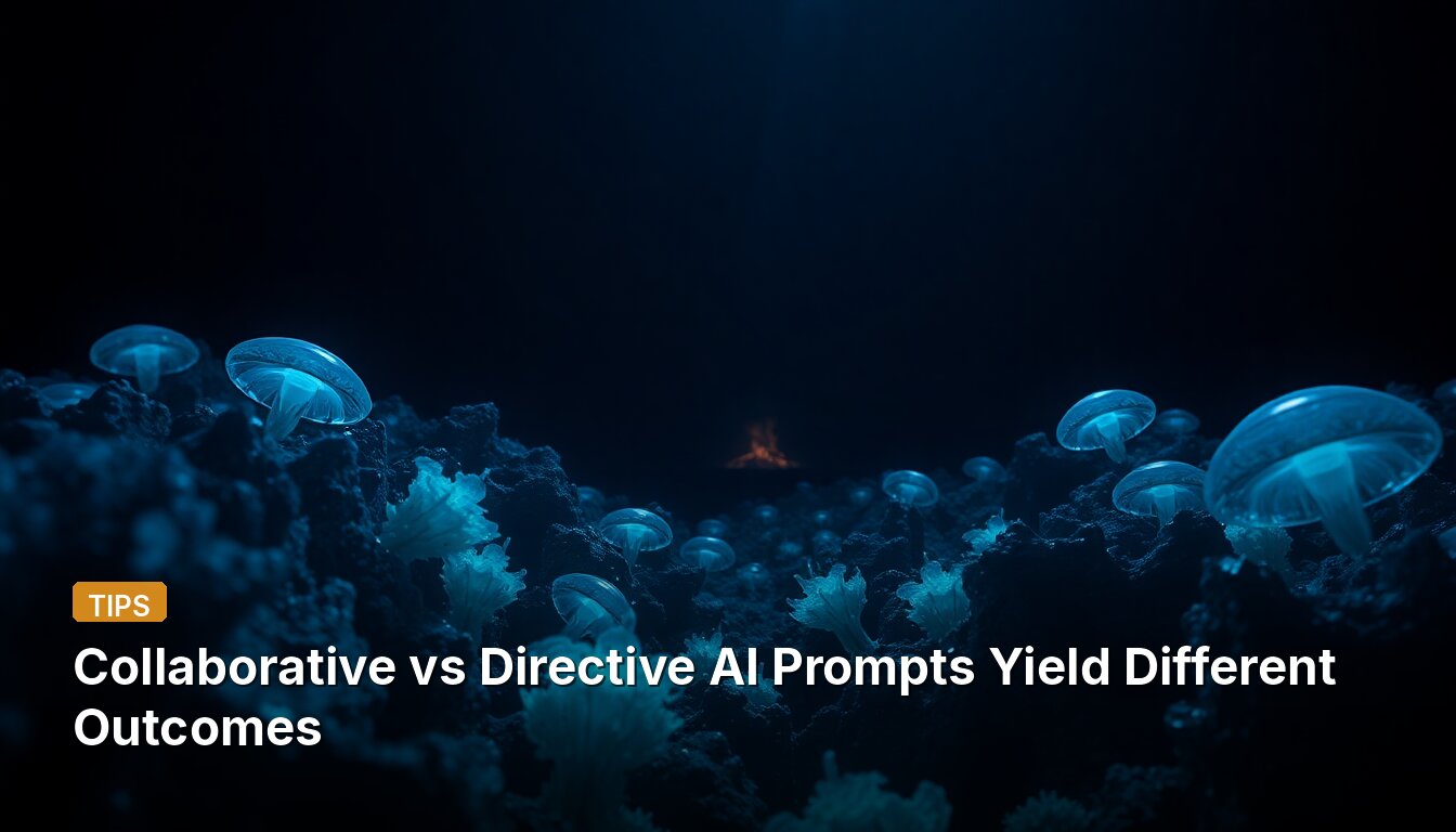 Collaborative vs Directive AI Prompts Yield Different Outcomes