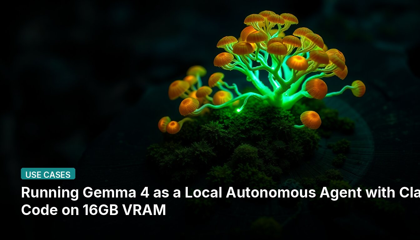 Running Gemma 4 as a Local Autonomous Agent with Claude Code on 16GB VRAM