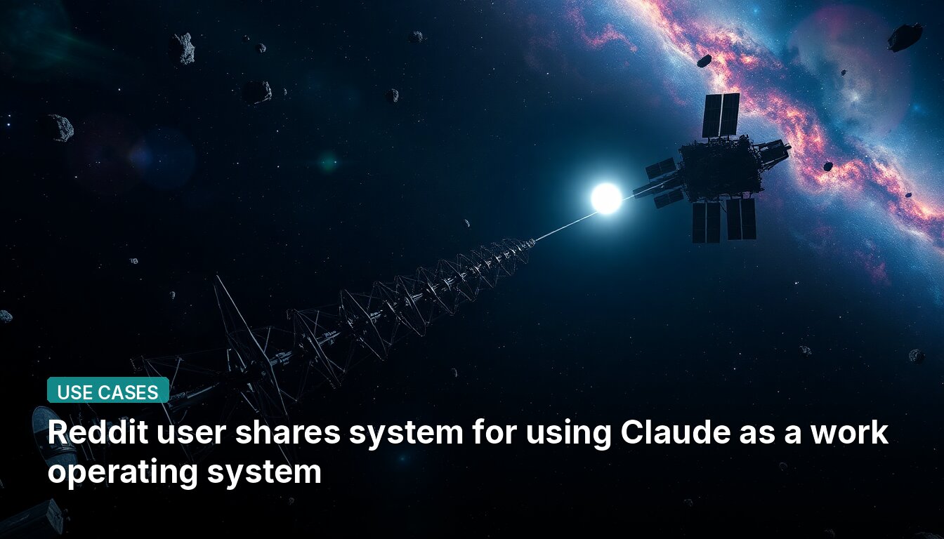 Reddit user shares system for using Claude as a work operating system