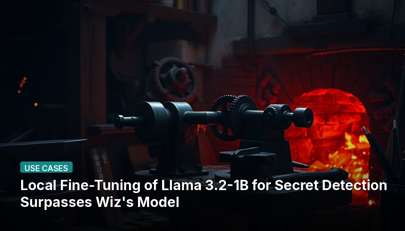 Local Fine-Tuning of Llama 3.2-1B for Secret Detection Surpasses Wiz's Model