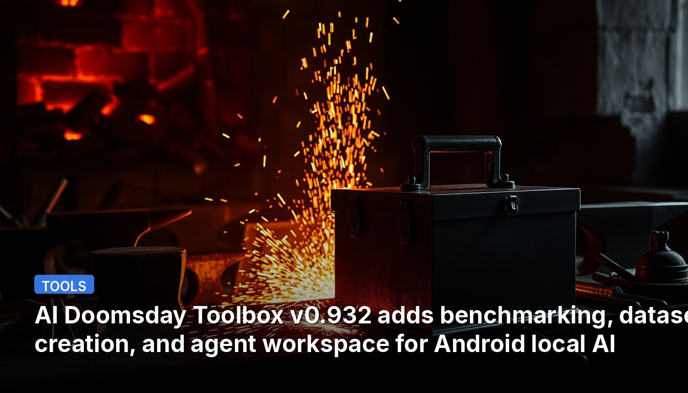 AI Doomsday Toolbox v0.932 adds benchmarking, dataset creation, and agent workspace for Android local AI