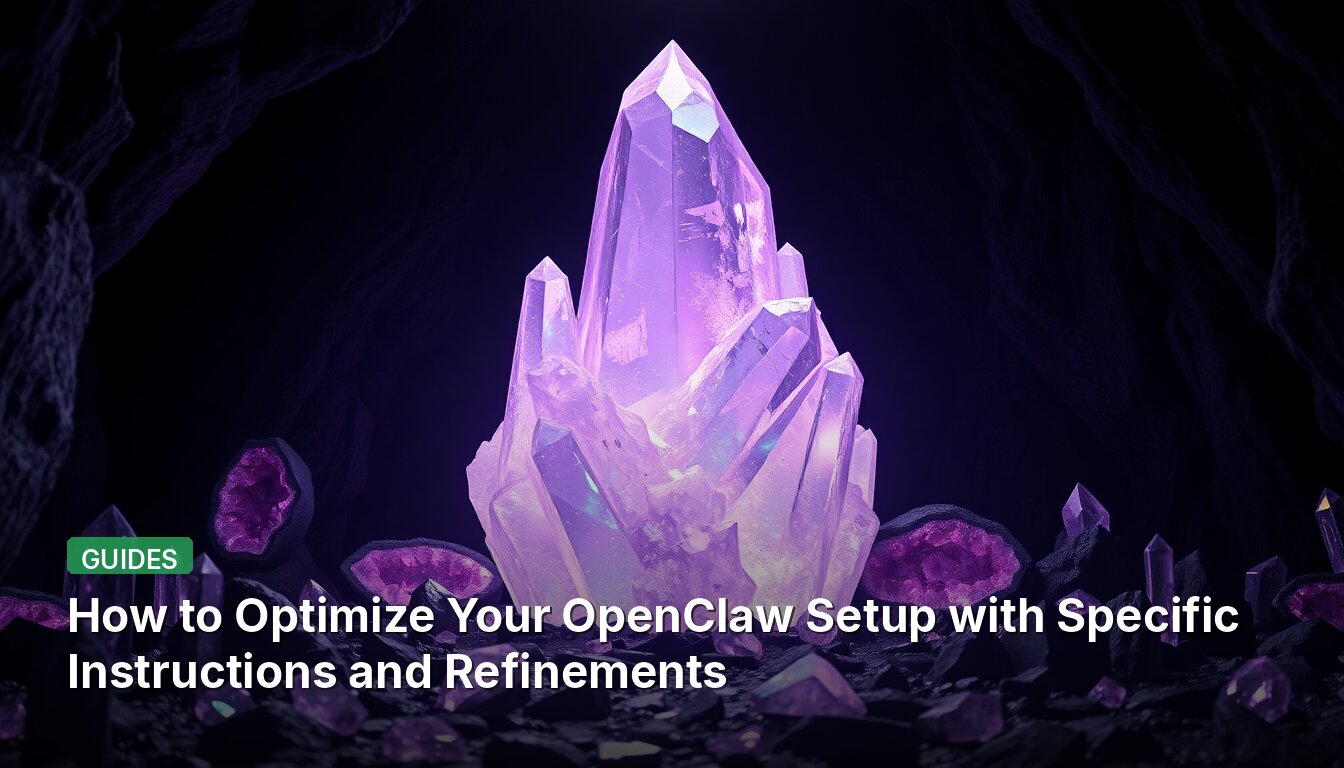 How to Optimize Your OpenClaw Setup with Specific Instructions and Refinements