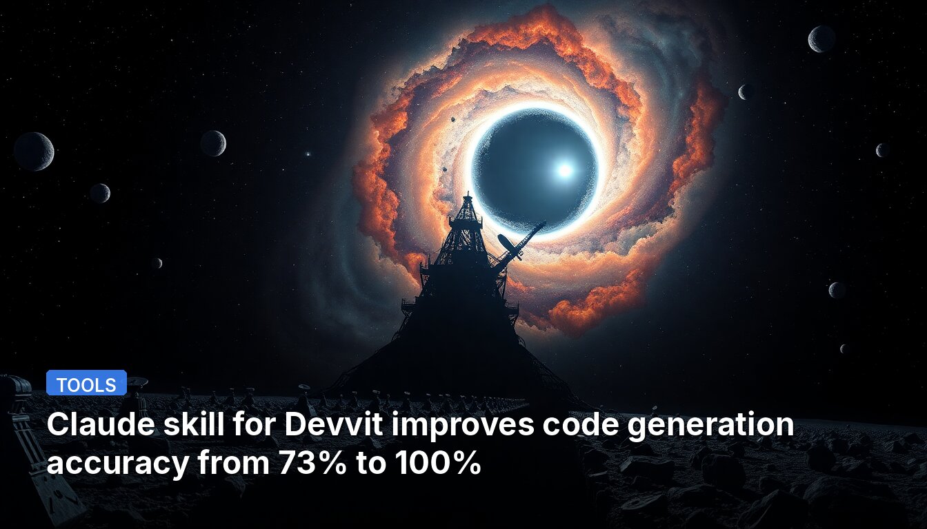Claude skill for Devvit improves code generation accuracy from 73% to 100%
