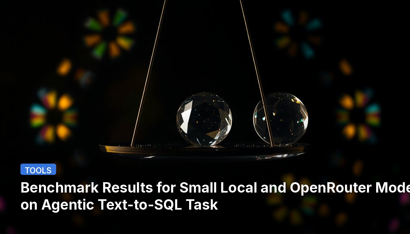Benchmark Results for Small Local and OpenRouter Models on Agentic Text-to-SQL Task