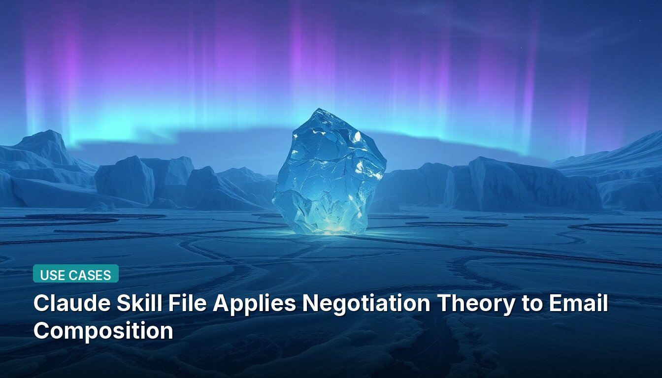 Claude Skill File Applies Negotiation Theory to Email Composition