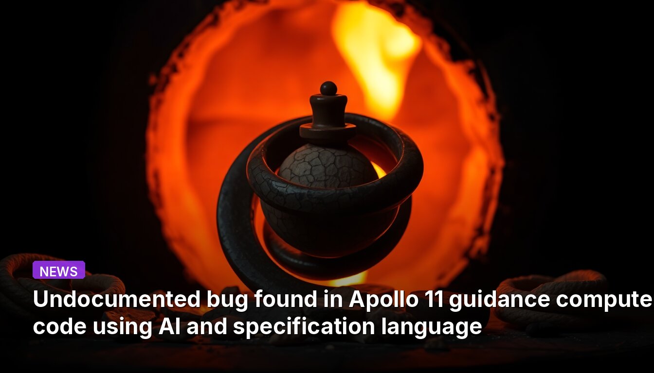 Undocumented bug found in Apollo 11 guidance computer code using AI and specification language