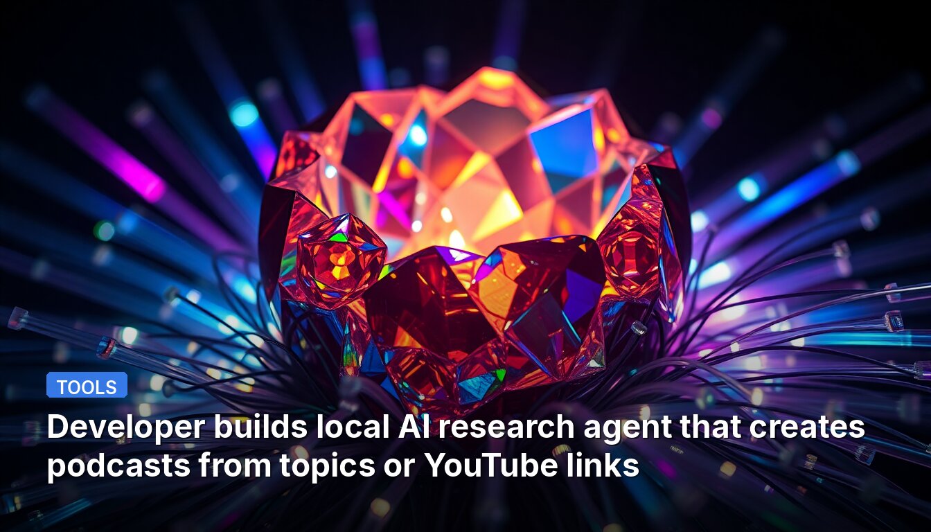 Developer builds local AI research agent that creates podcasts from topics or YouTube links