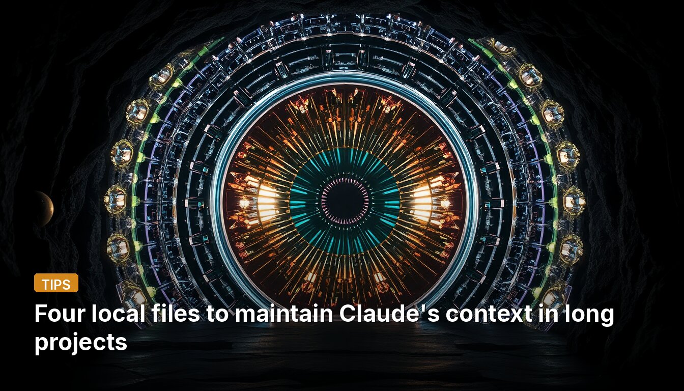 Four local files to maintain Claude's context in long projects