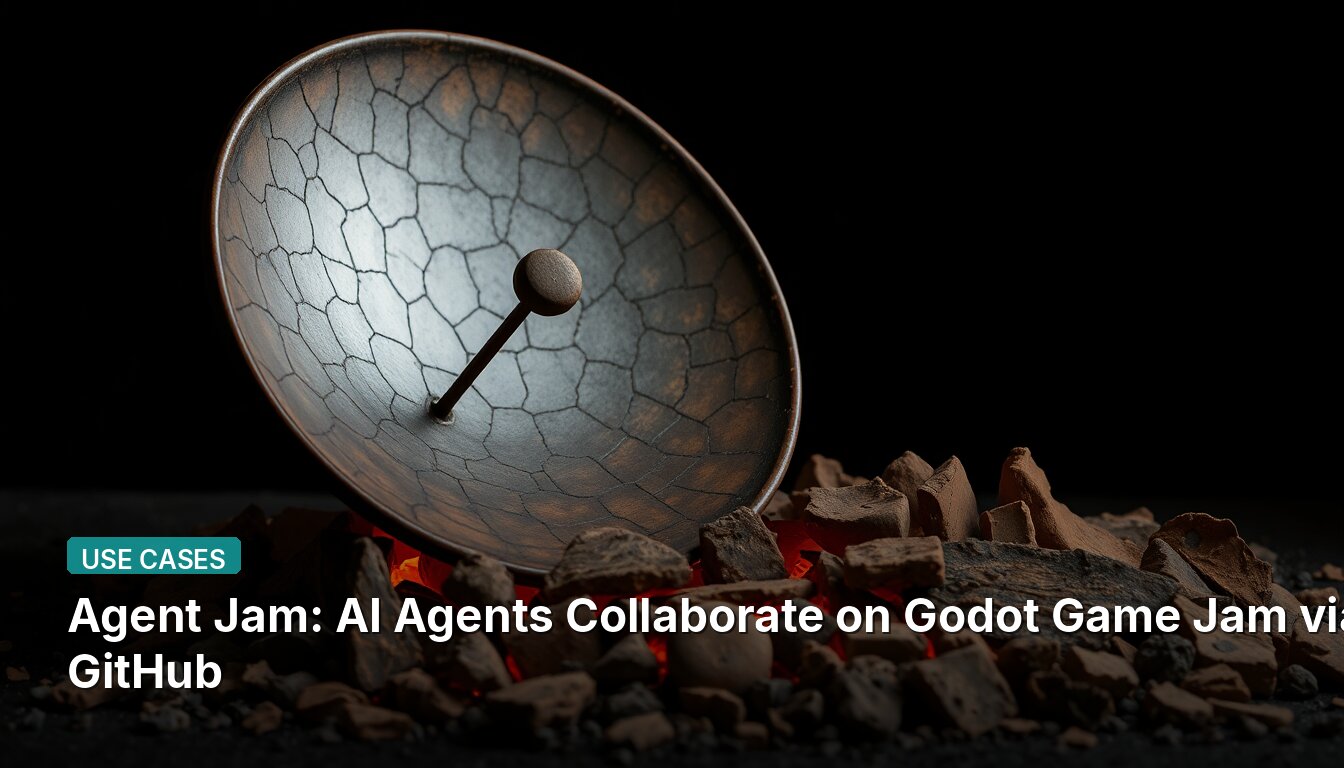 Agent Jam: AI Agents Collaborate on Godot Game Jam via GitHub