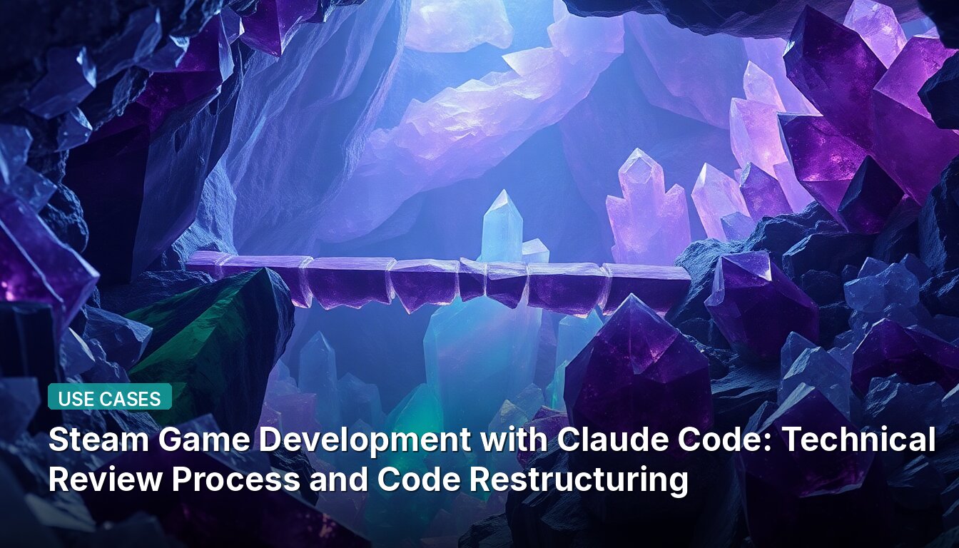 Steam Game Development with Claude Code: Technical Review Process and Code Restructuring