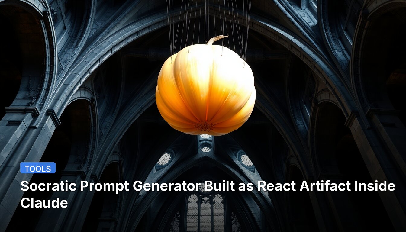 Socratic Prompt Generator Built as React Artifact Inside Claude