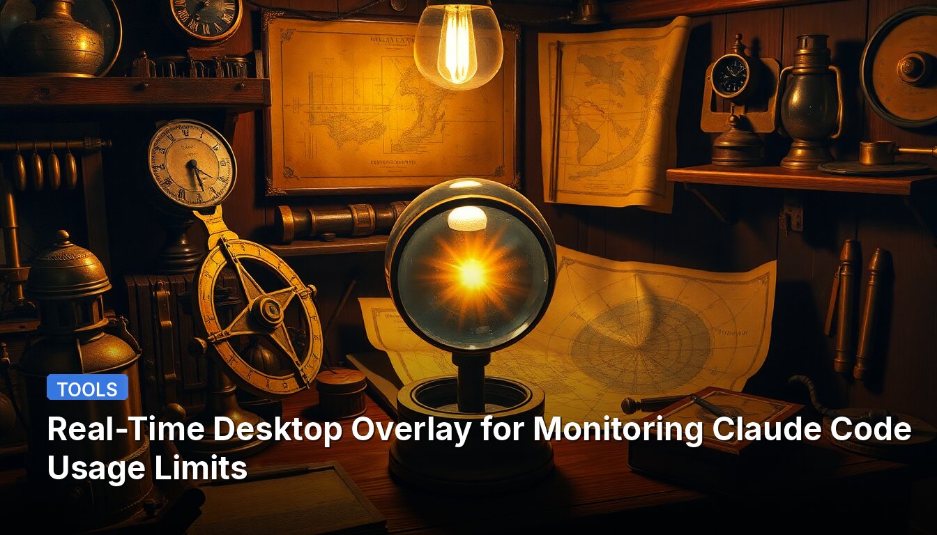 Real-Time Desktop Overlay for Monitoring Claude Code Usage Limits