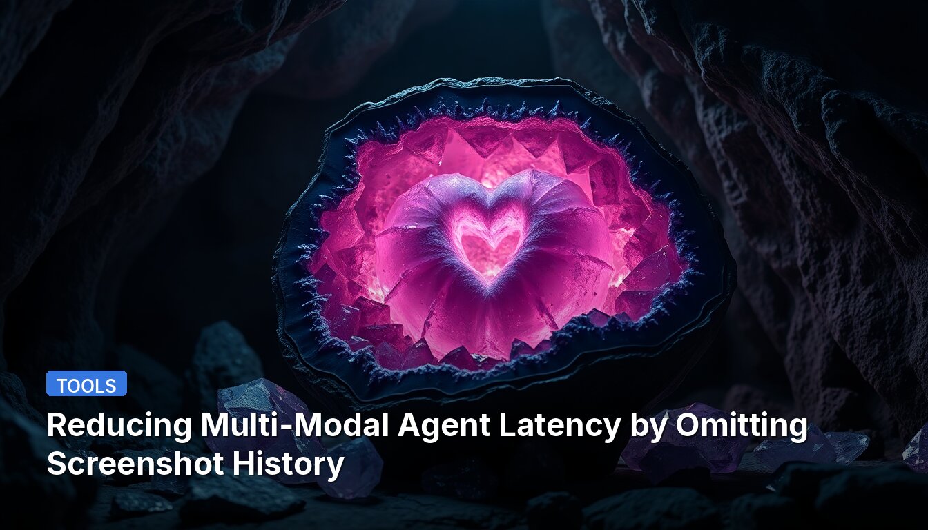 Reducing Multi-Modal Agent Latency by Omitting Screenshot History