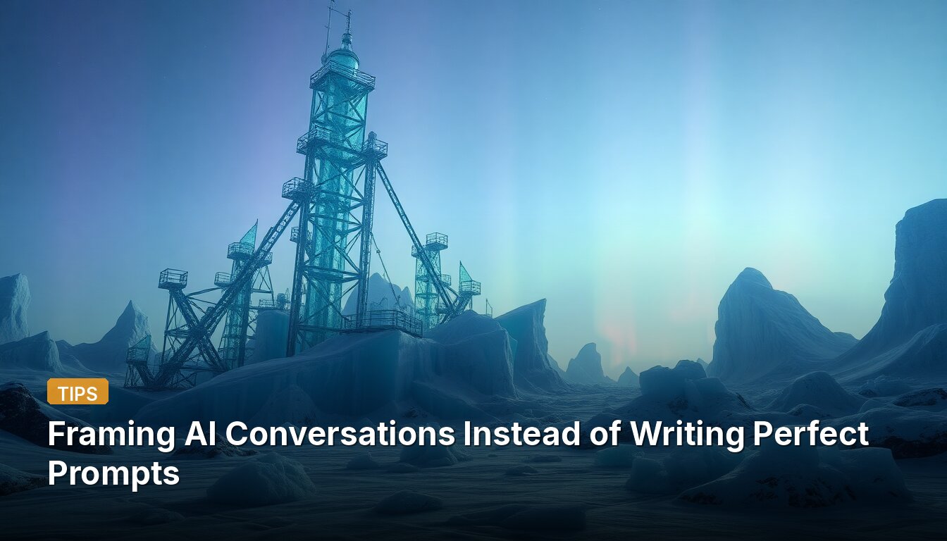 Framing AI Conversations Instead of Writing Perfect Prompts