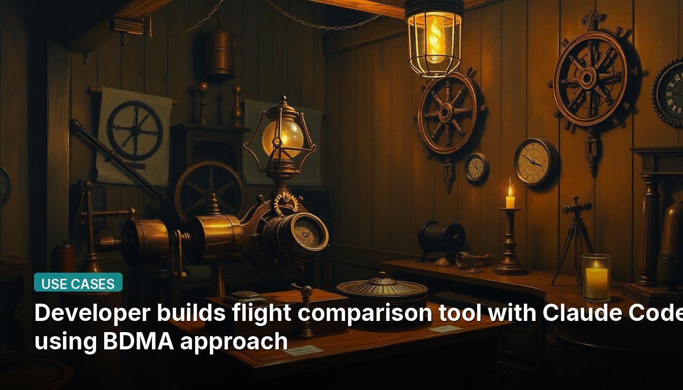 Developer builds flight comparison tool with Claude Code using BDMA approach