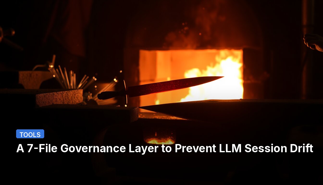 A 7-File Governance Layer to Prevent LLM Session Drift