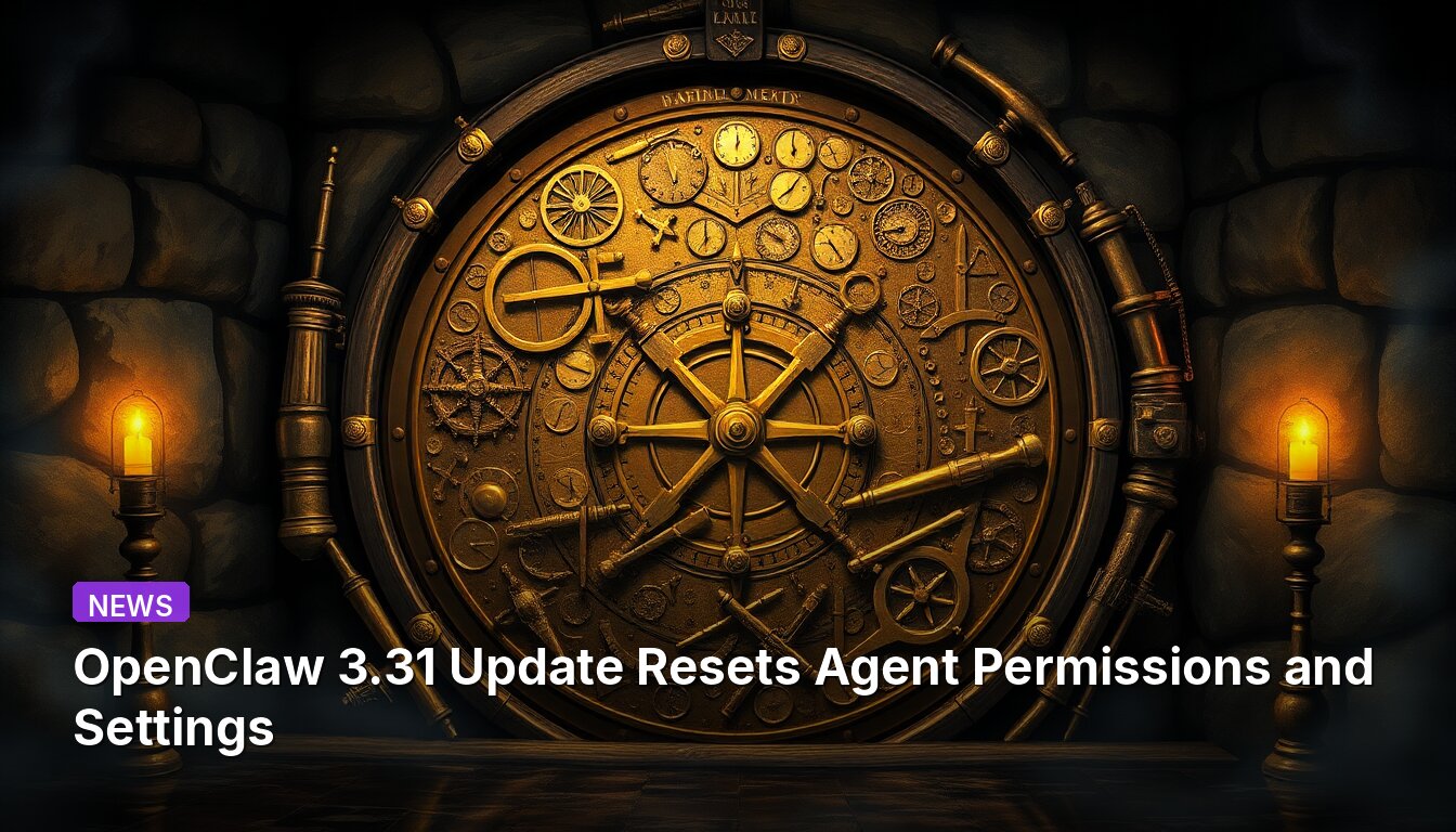 OpenClaw 3.31 Update Resets Agent Permissions and Settings