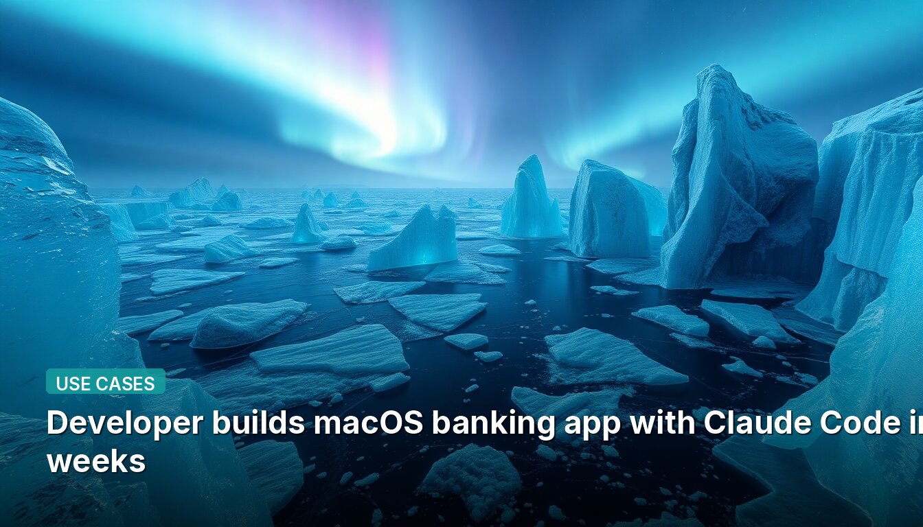 Developer builds macOS banking app with Claude Code in 6 weeks