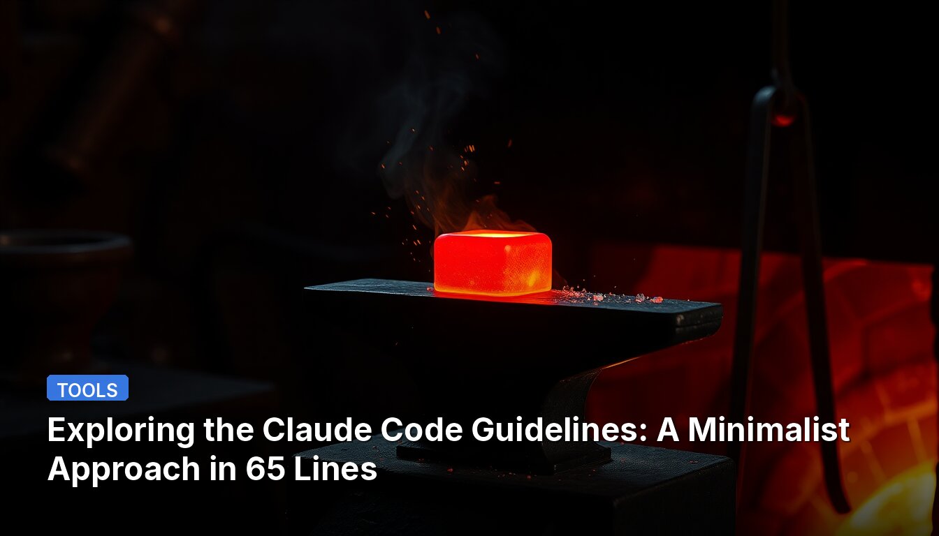 Exploring the Claude Code Guidelines: A Minimalist Approach in 65 Lines