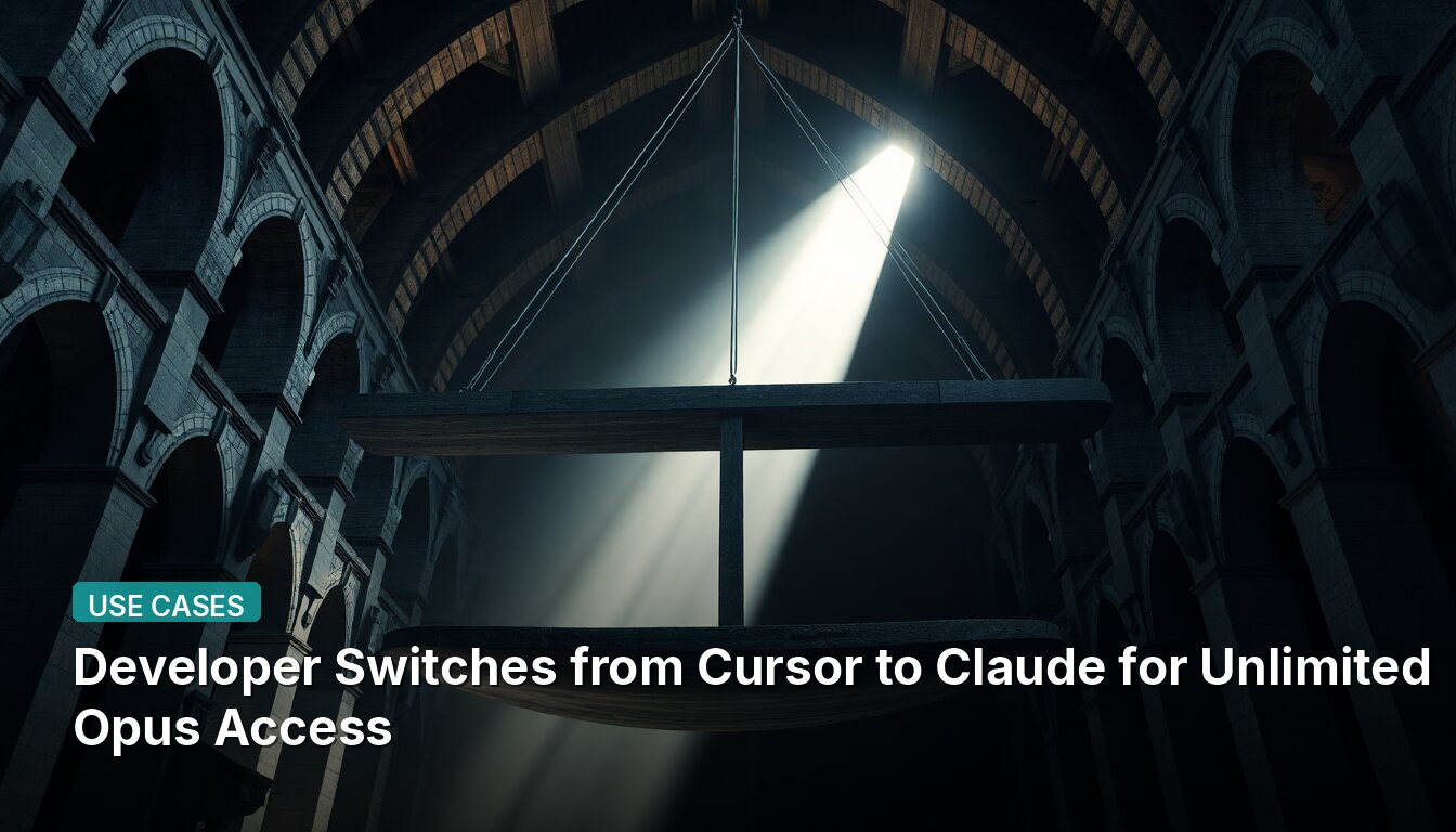 Developer Switches from Cursor to Claude for Unlimited Opus Access