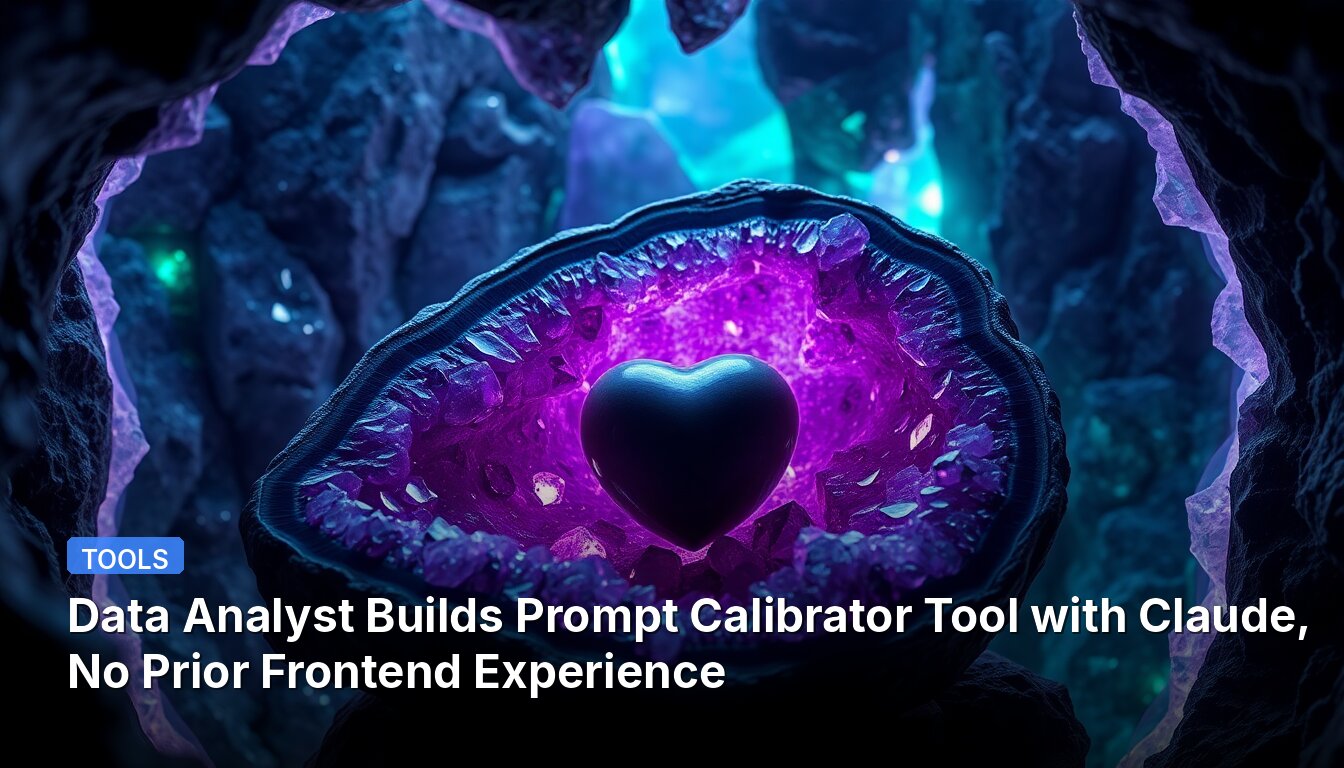 Data Analyst Builds Prompt Calibrator Tool with Claude, No Prior Frontend Experience