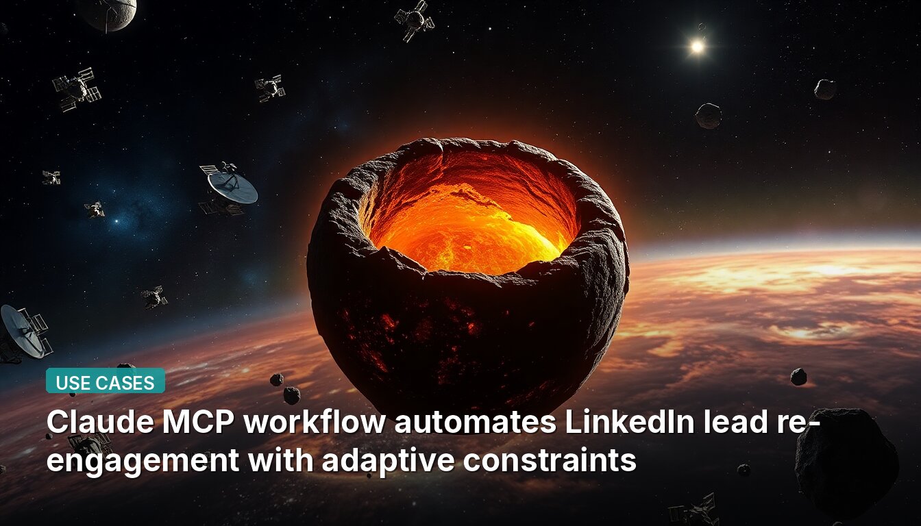 Claude MCP workflow automates LinkedIn lead re-engagement with adaptive constraints