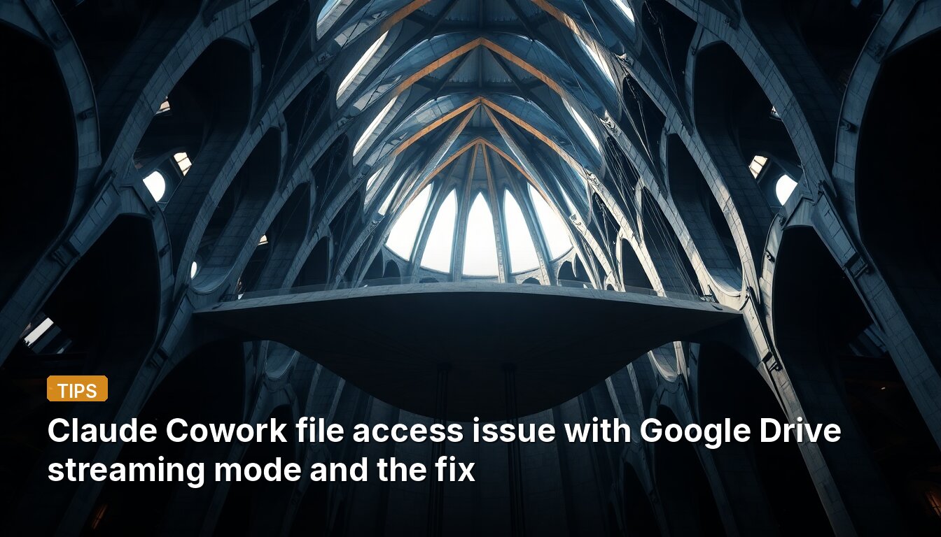 Claude Cowork file access issue with Google Drive streaming mode and the fix
