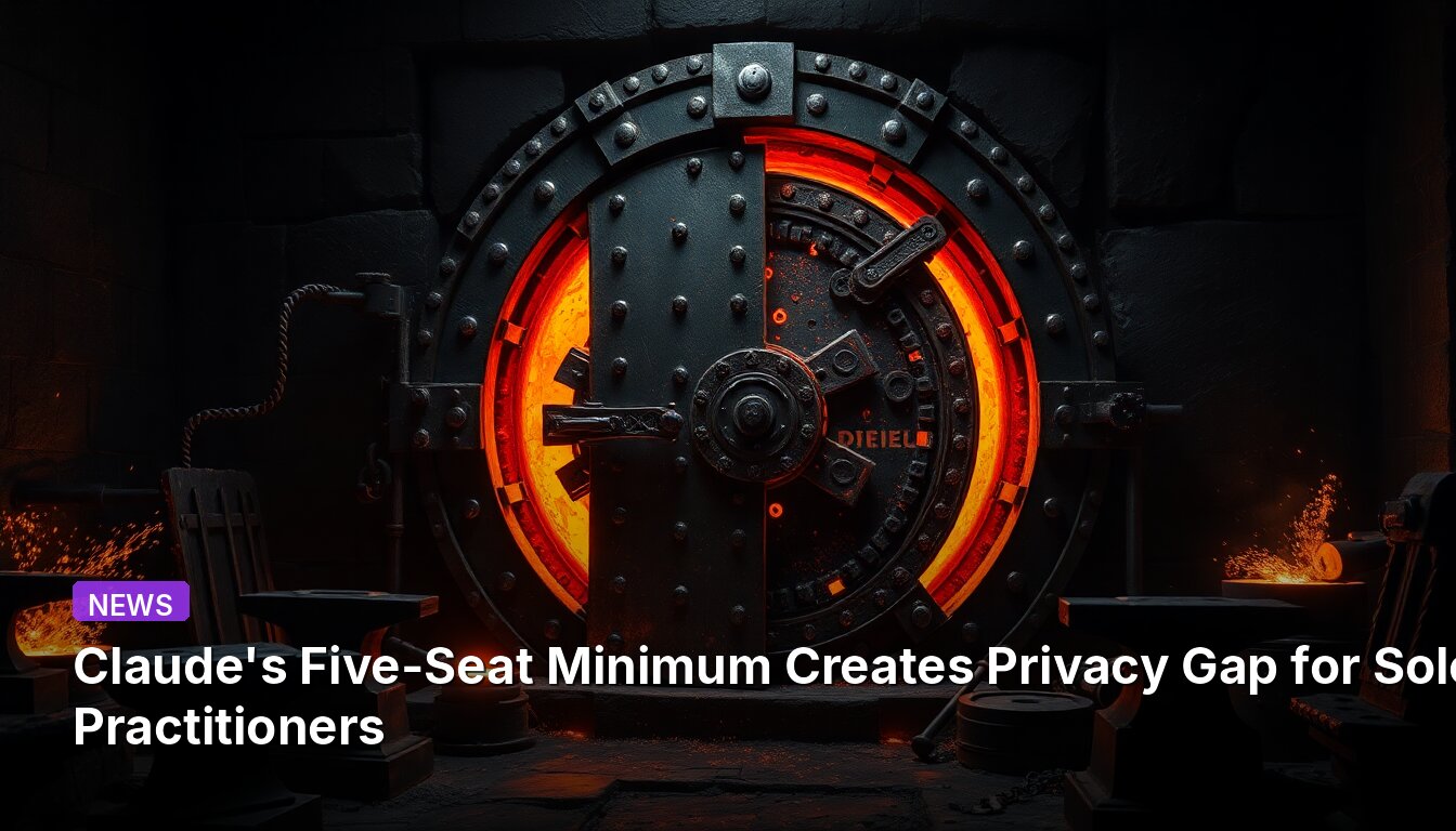 Claude's Five-Seat Minimum Creates Privacy Gap for Solo Practitioners