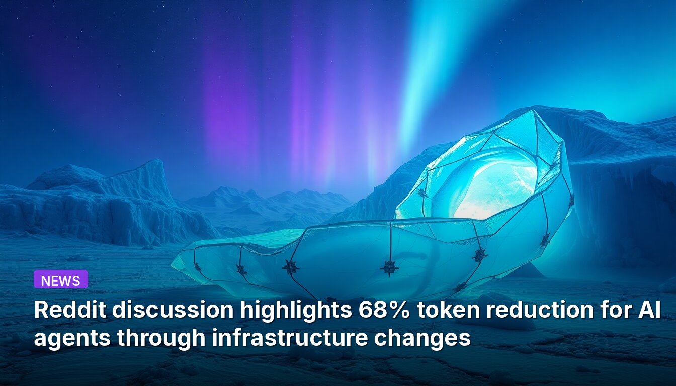 Reddit discussion highlights 68% token reduction for AI agents through infrastructure changes