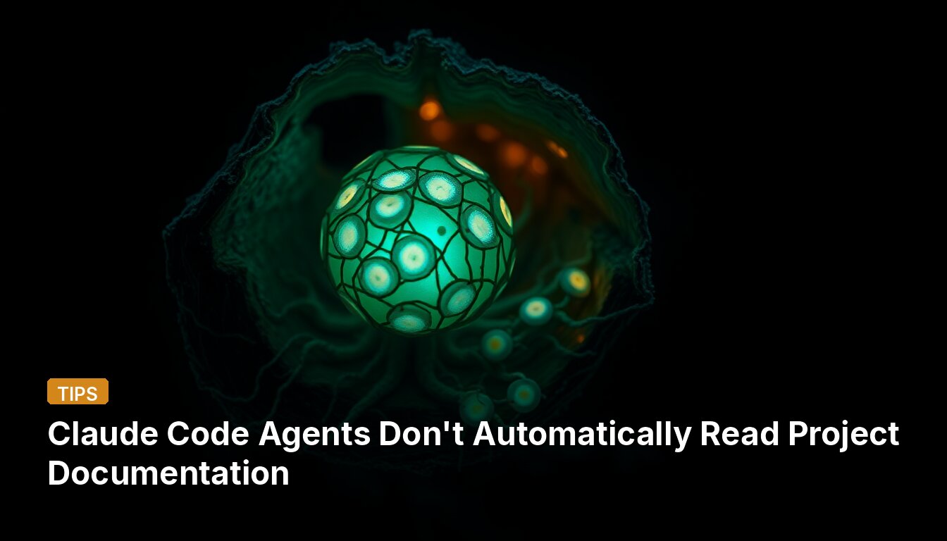 Claude Code Agents Don't Automatically Read Project Documentation