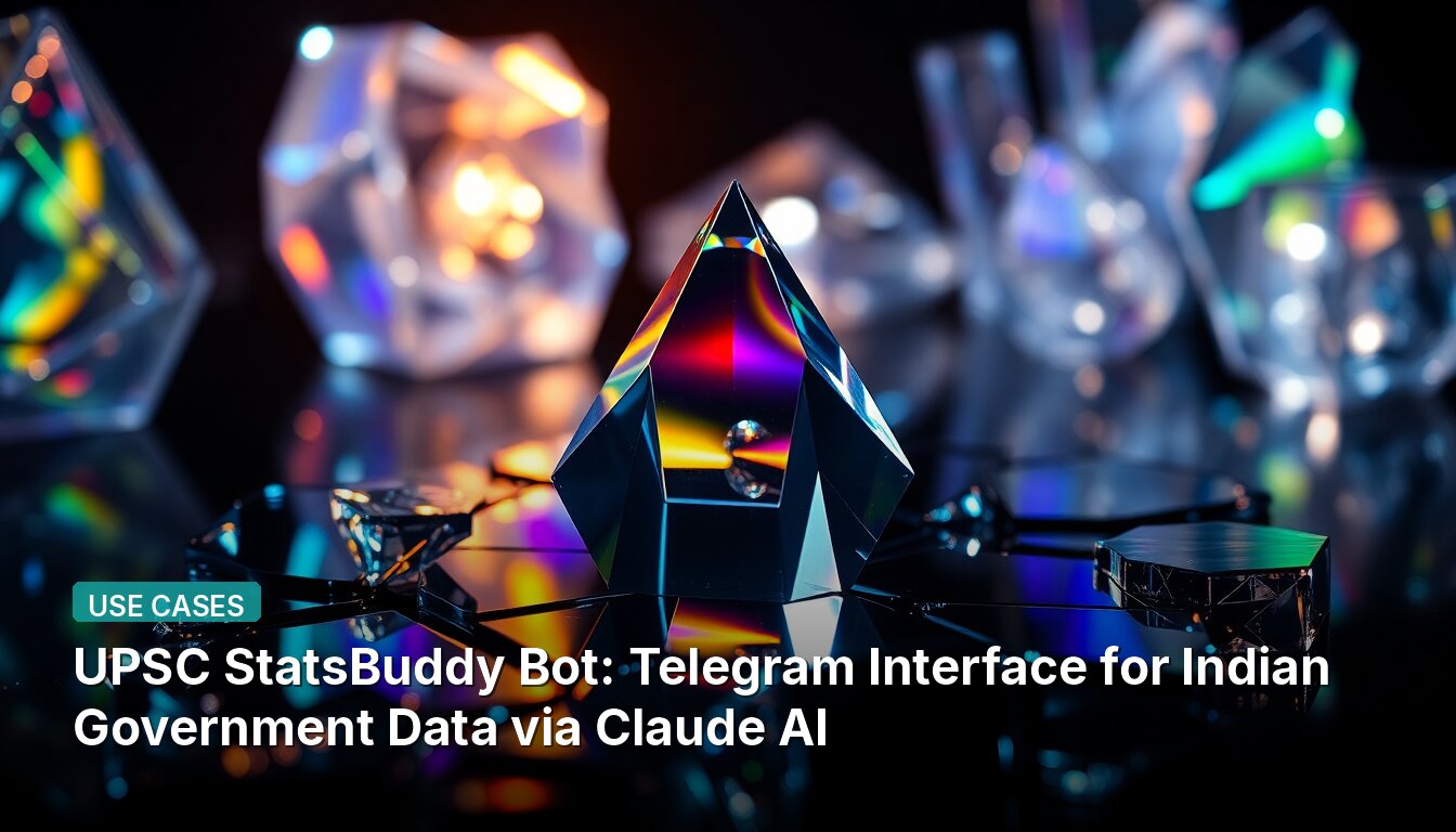 UPSC StatsBuddy Bot: Telegram Interface for Indian Government Data via Claude AI