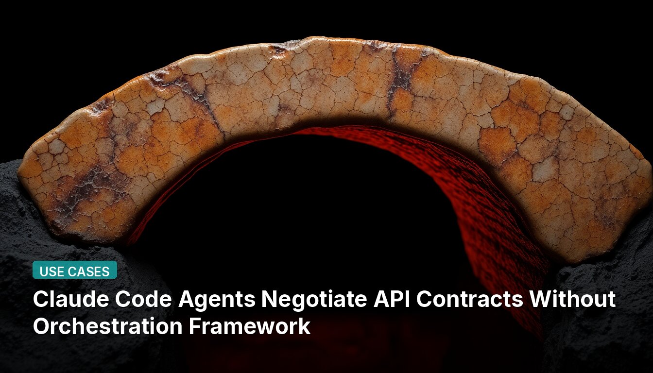 Claude Code Agents Negotiate API Contracts Without Orchestration Framework