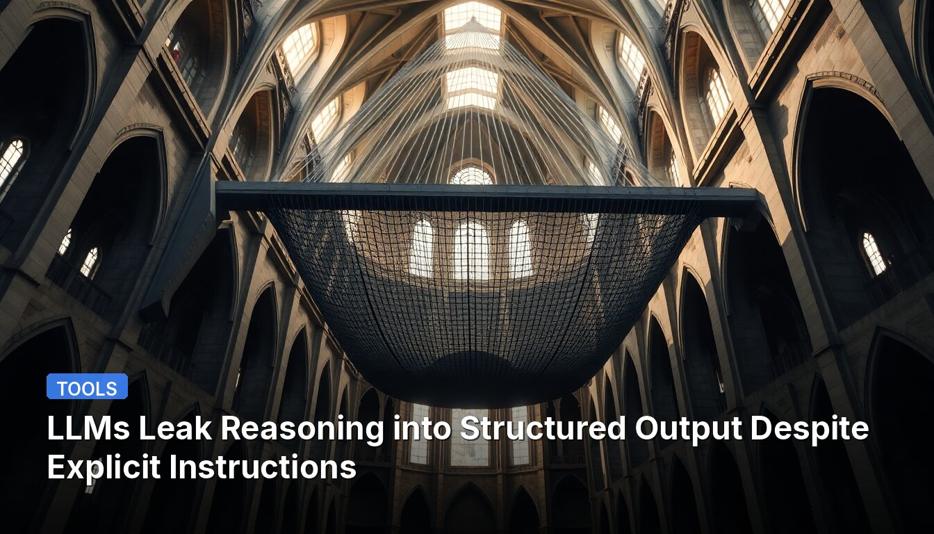 LLMs Leak Reasoning into Structured Output Despite Explicit Instructions