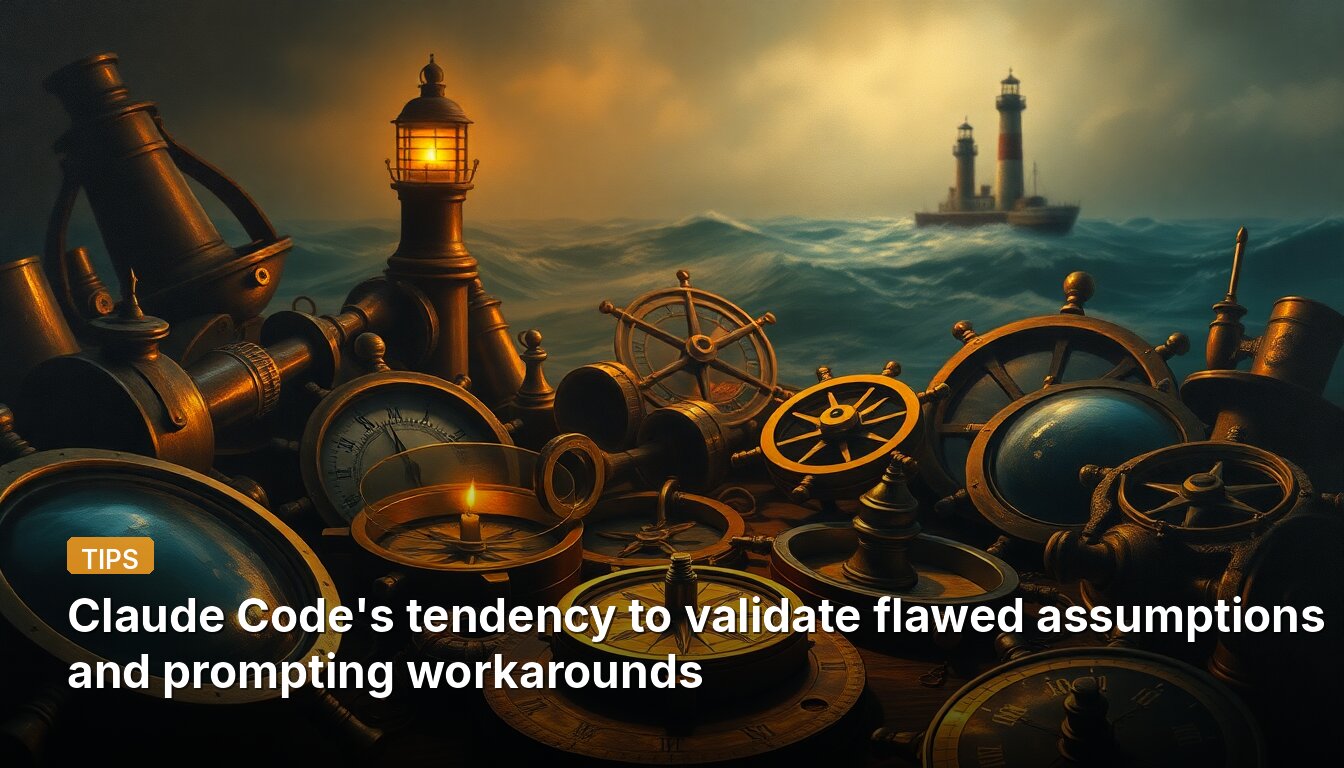 Claude Code's tendency to validate flawed assumptions and prompting workarounds