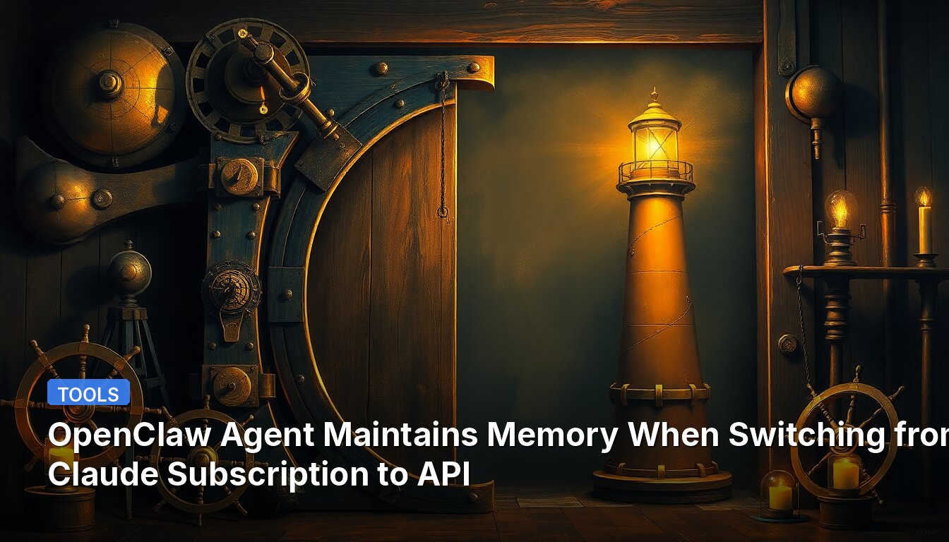 OpenClaw Agent Maintains Memory When Switching from Claude Subscription to API