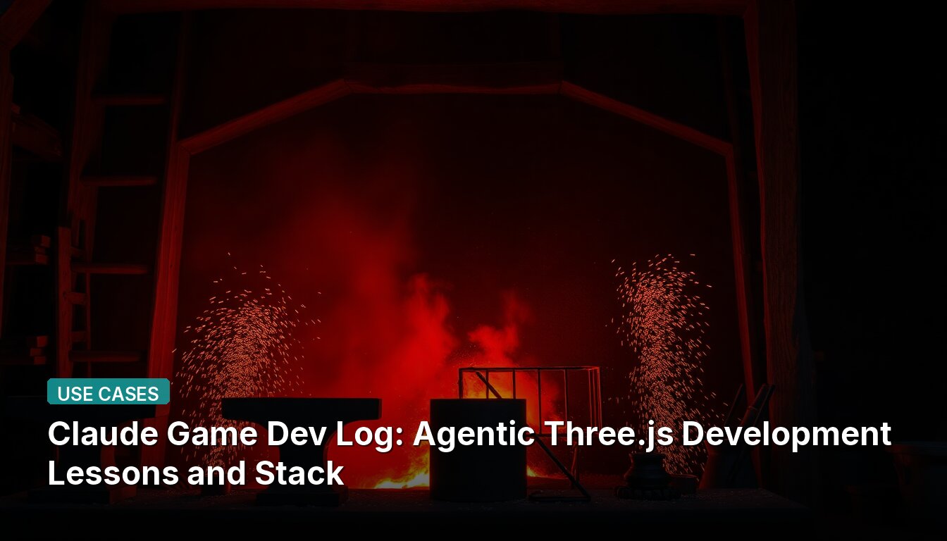 Claude Game Dev Log: Agentic Three.js Development Lessons and Stack