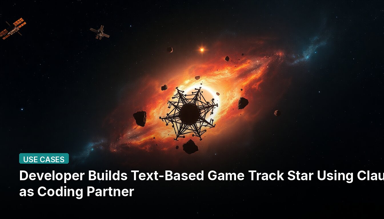 Developer Builds Text-Based Game Track Star Using Claude as Coding Partner