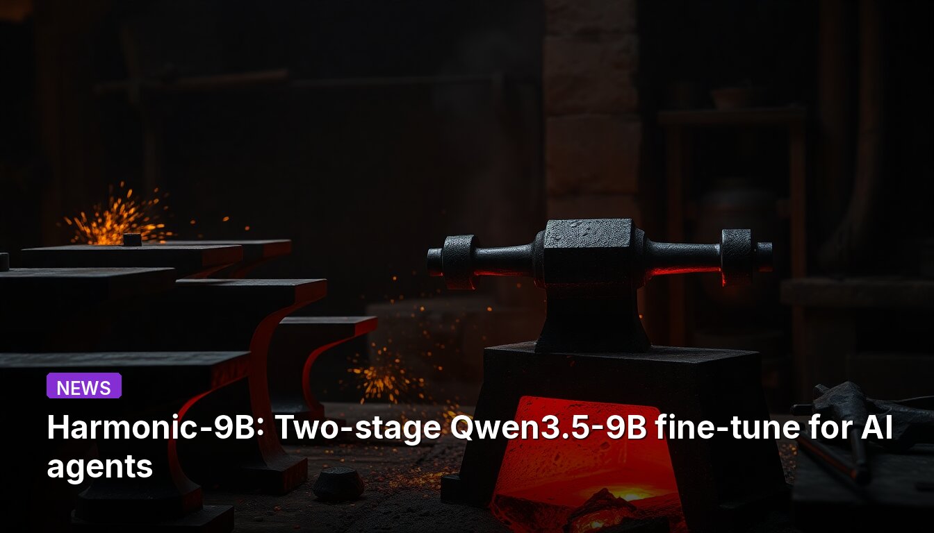 Harmonic-9B: Two-stage Qwen3.5-9B fine-tune for AI agents