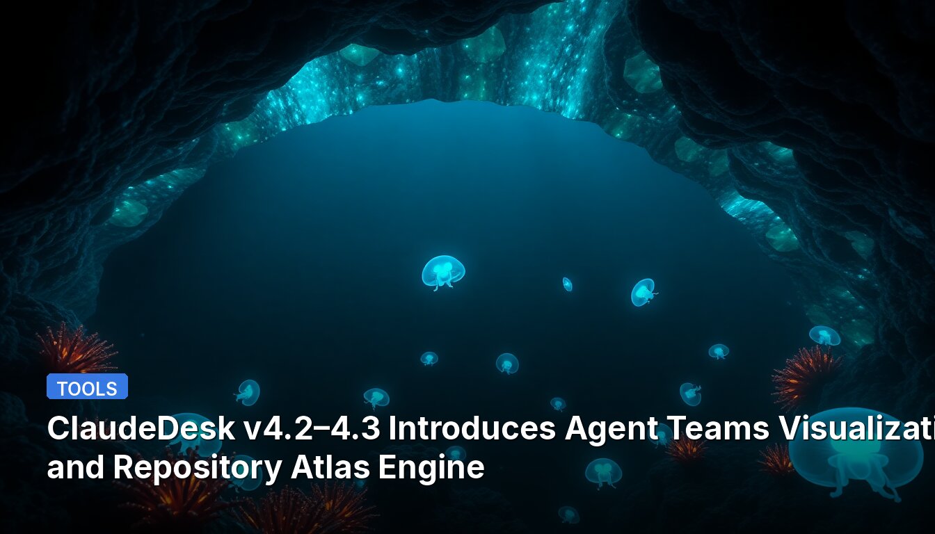 ClaudeDesk v4.2–4.3 Introduces Agent Teams Visualization and Repository Atlas Engine