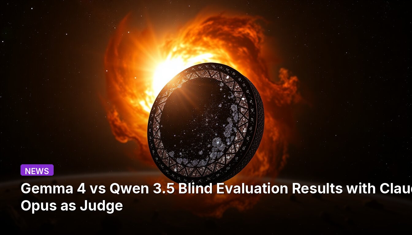 Gemma 4 vs Qwen 3.5 Blind Evaluation Results with Claude Opus as Judge