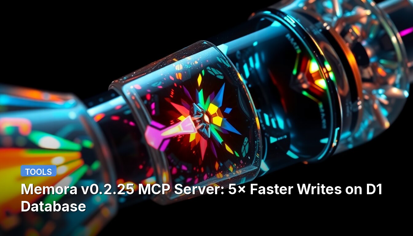 Memora v0.2.25 MCP Server: 5× Faster Writes on D1 Database