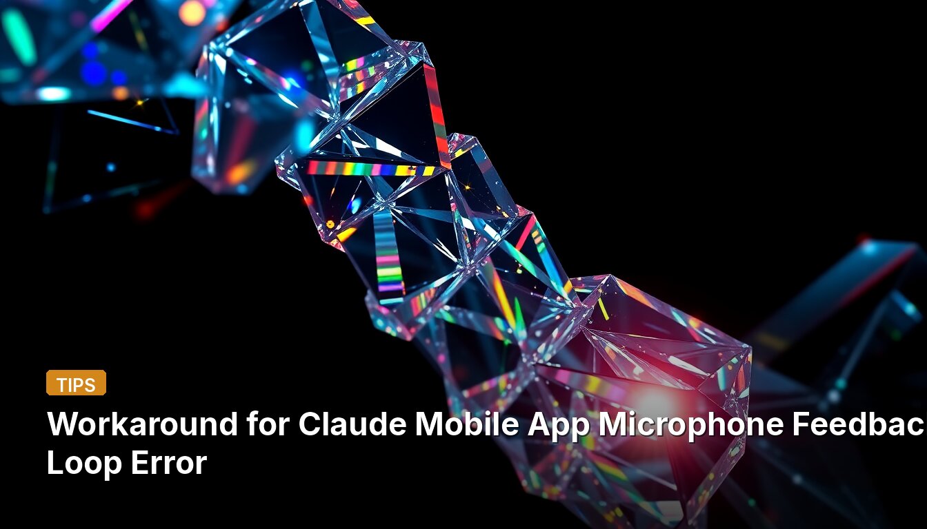 Workaround for Claude Mobile App Microphone Feedback Loop Error
