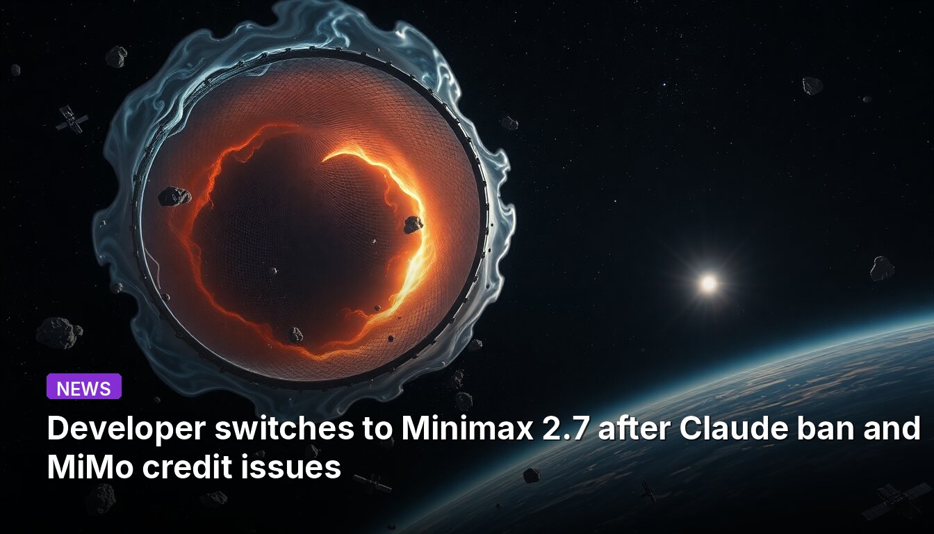 Developer switches to Minimax 2.7 after Claude ban and MiMo credit issues