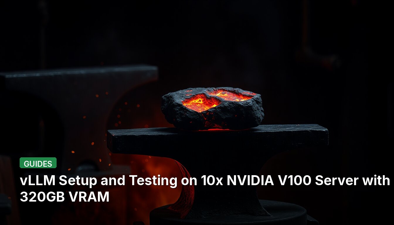 vLLM Setup and Testing on 10x NVIDIA V100 Server with 320GB VRAM