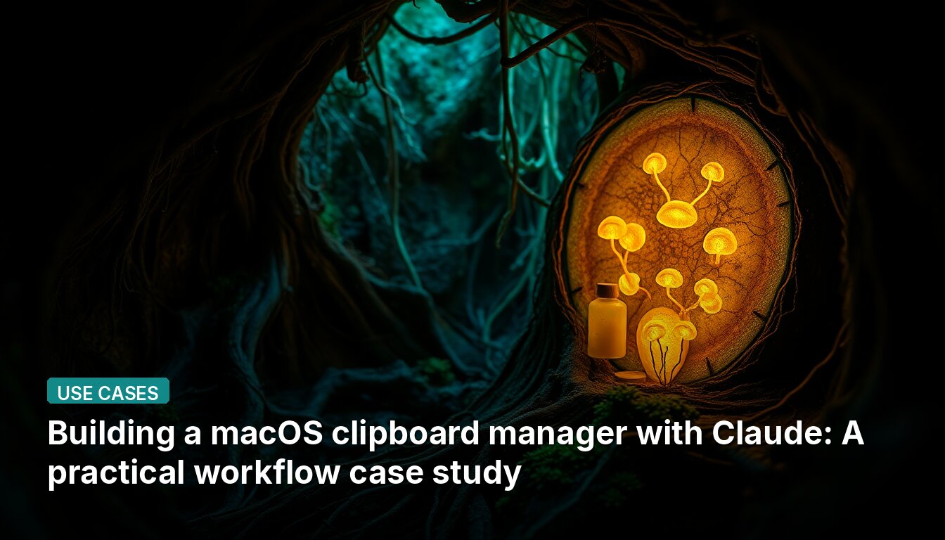 Building a macOS clipboard manager with Claude: A practical workflow case study