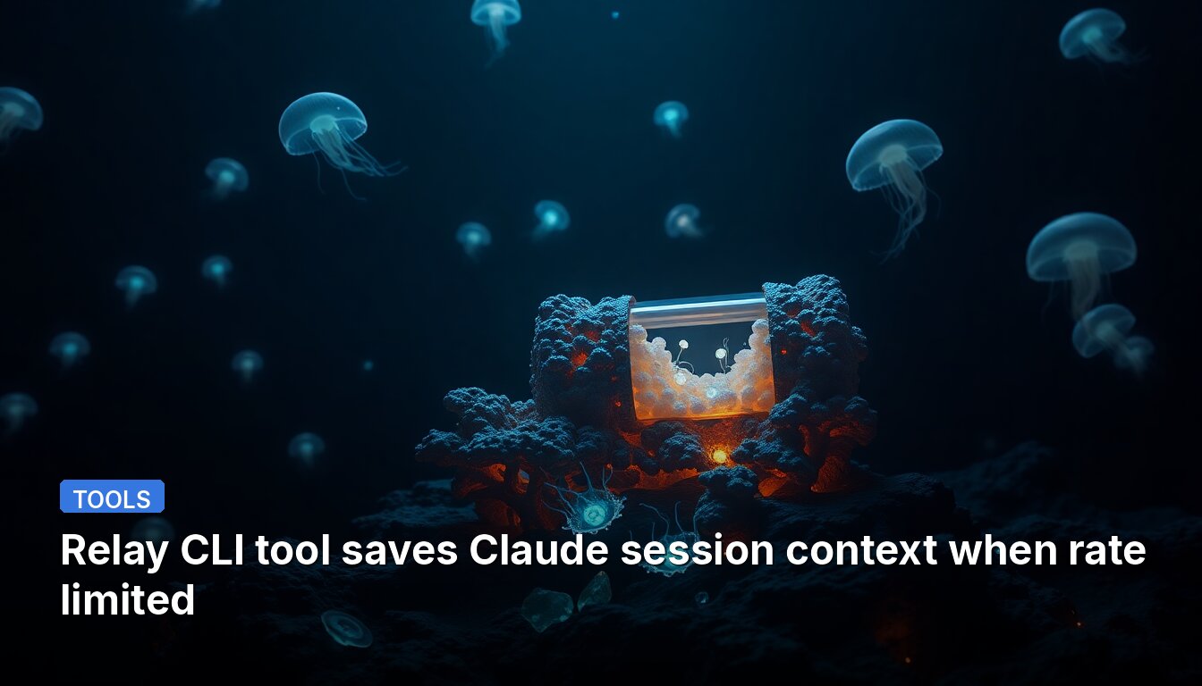Relay CLI tool saves Claude session context when rate limited
